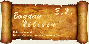 Bogdan Milišin vizit kartica